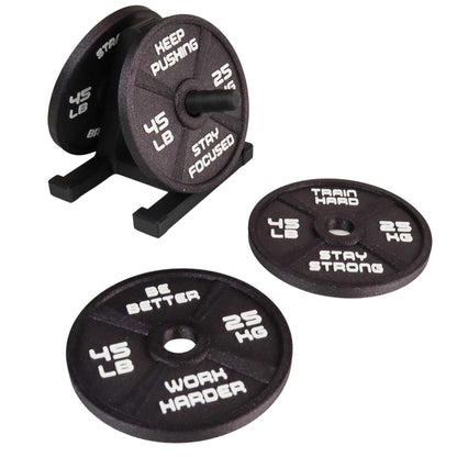 Gym Coaster Set Weight Plate with Rack