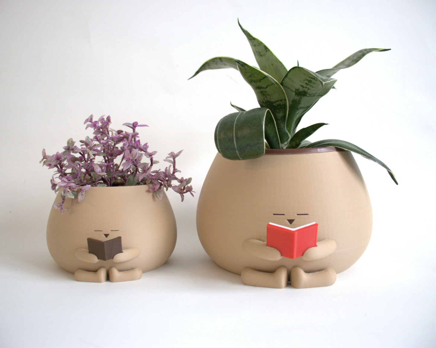 Cozy Pot Reading Book - Bookworm Planter