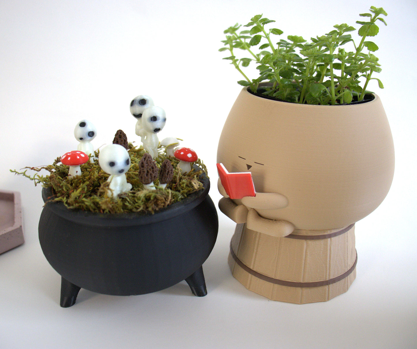 Cozy Pot Reading Book - Bookworm Planter