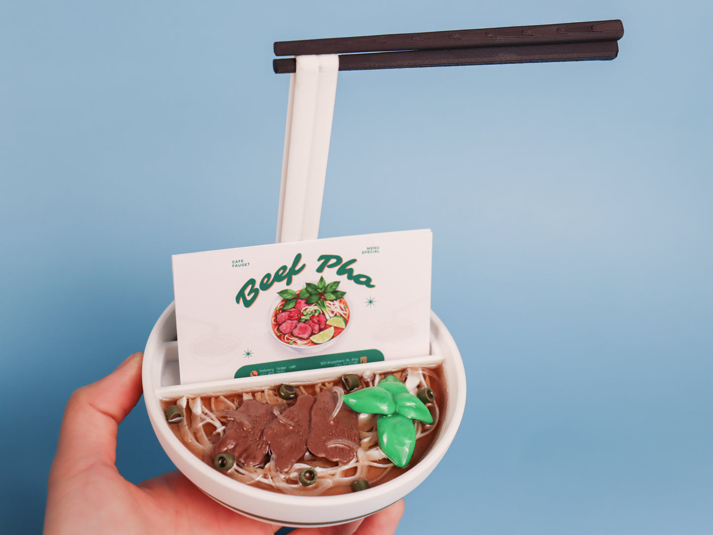 Pho Bowl Business Card Holder