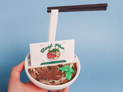 Pho Bowl Business Card Holder