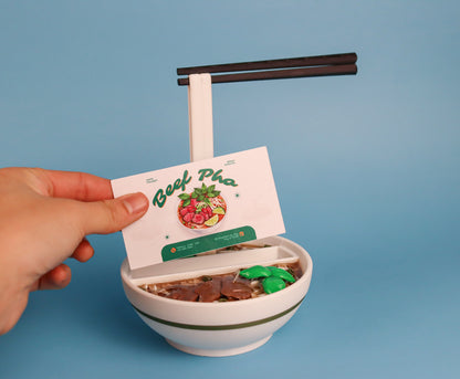Pho Bowl Business Card Holder