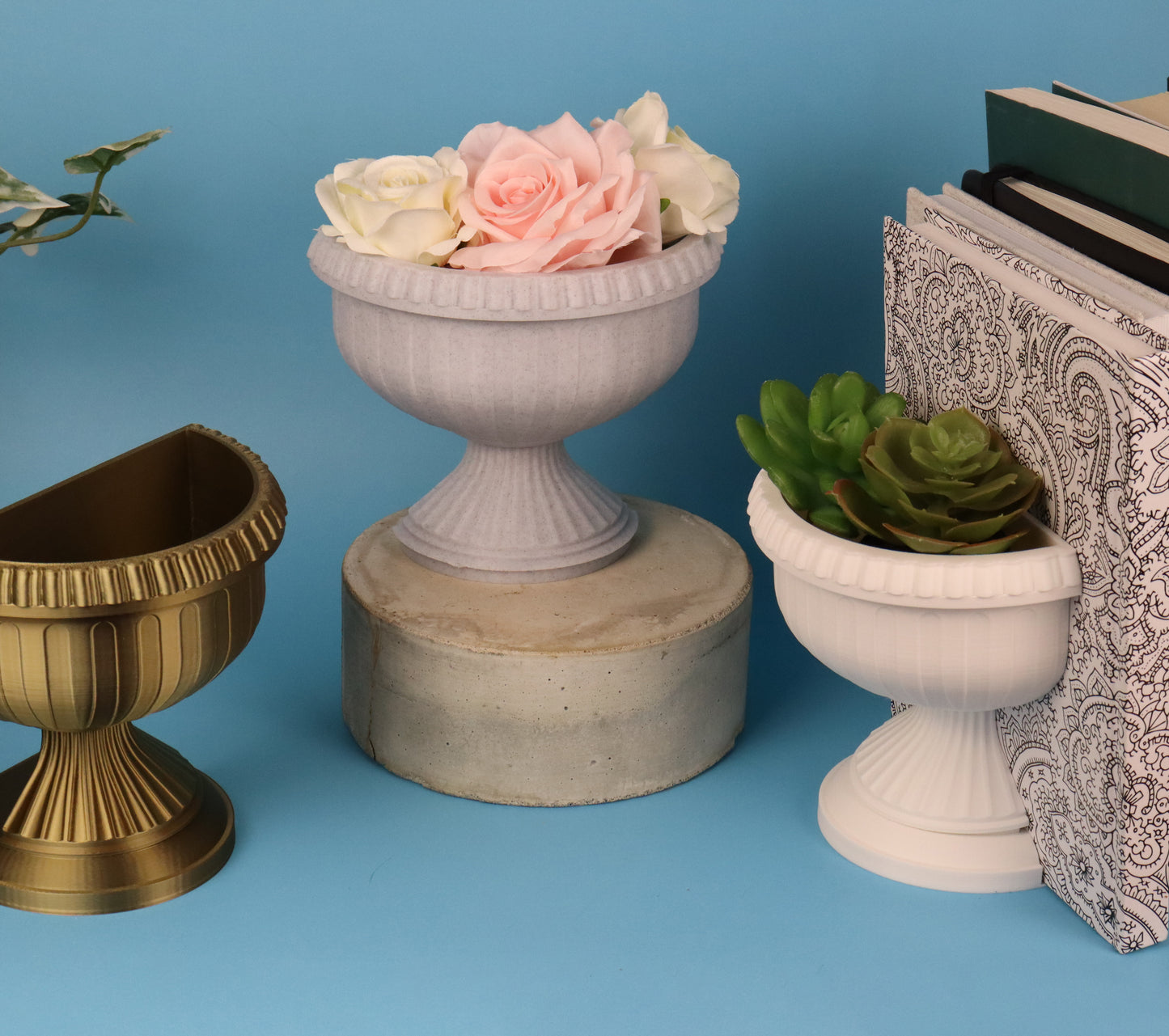 Roman Style Bookend Planter