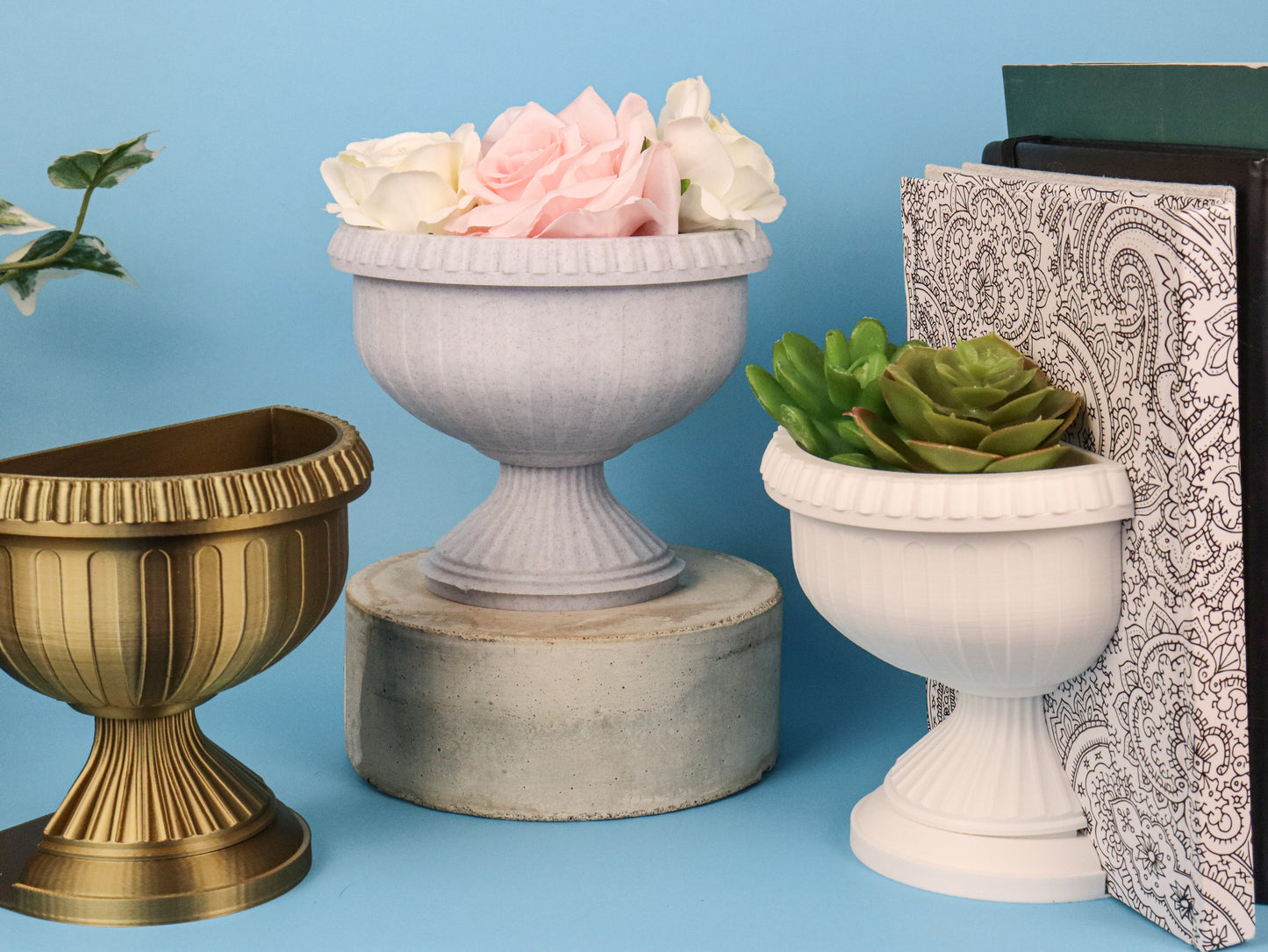 Roman Style Bookend Planter