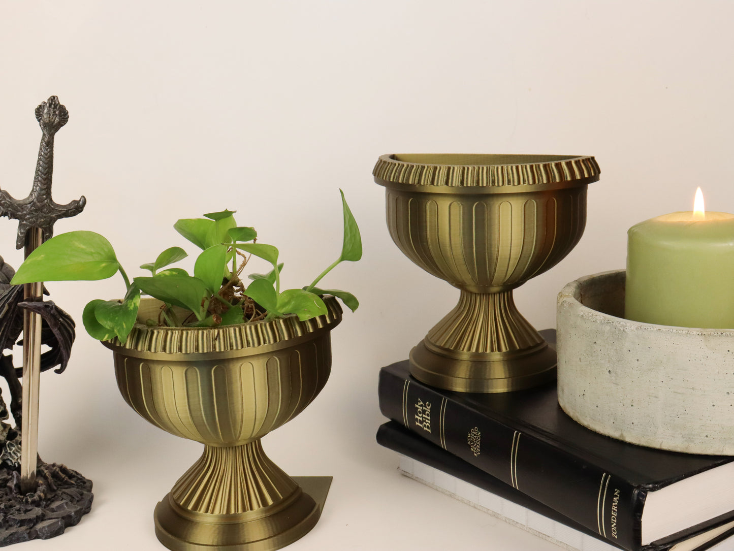 Roman Style Bookend Planter