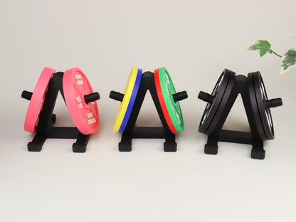 Gym Coaster Set Weight Plate with Rack