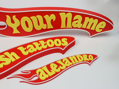 Hot Wheels Custom Nameplate | Desk Display | Door Name Sign