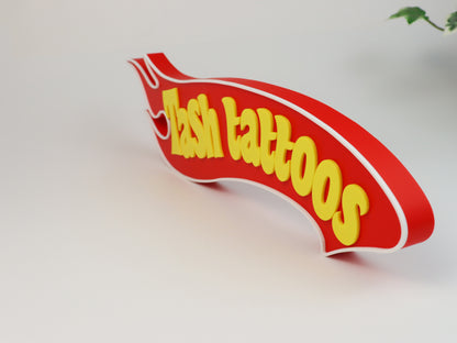 Hot Wheels Custom Nameplate | Desk Display | Door Name Sign