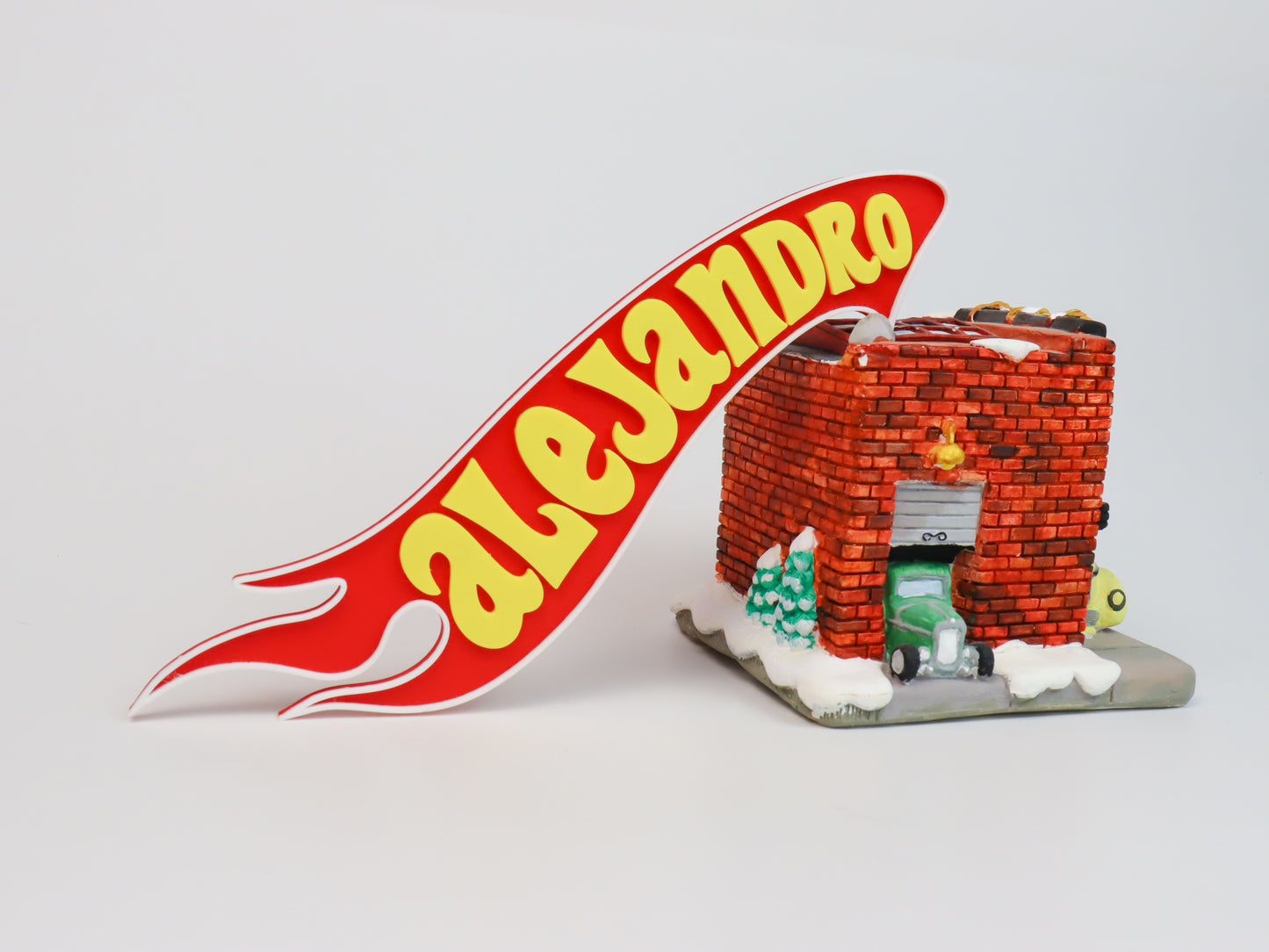 Hot Wheels Custom Nameplate | Desk Display | Door Name Sign