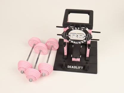 PR Tracker Weightlifting Barbell Rack Display – Gym Decor, Fitness Gift
