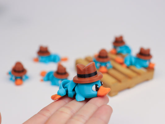 Perry the Platypus Magnet Toy with Magnetic Hat
