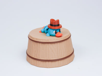 Perry the Platypus Magnet Toy with Magnetic Hat