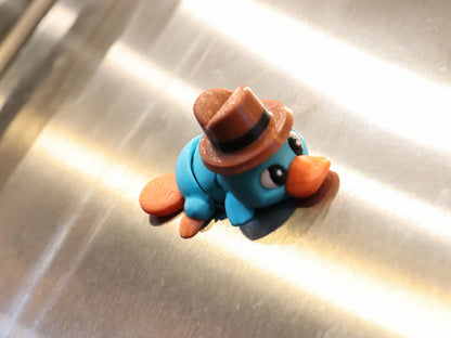 Perry the Platypus Magnet Toy with Magnetic Hat