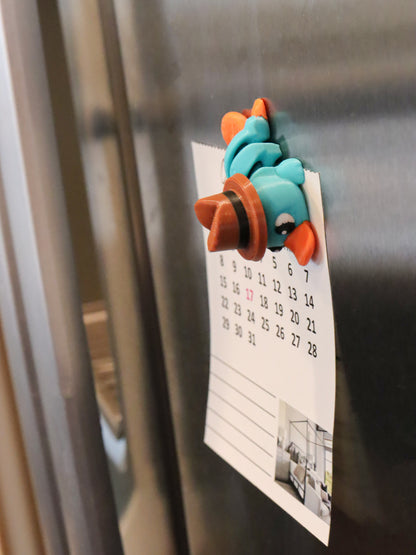 Perry the Platypus Magnet Toy with Magnetic Hat