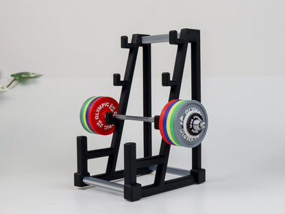 Barbell Rack Business Card Holder  and Pen Holder