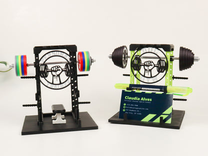 Power Rack Business Card Holder | Gym Equipment Diorama Business Card Stand| Fitness Trainer Gift | Gym Decor