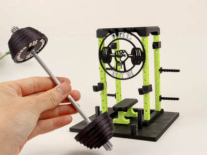 Power Rack Business Card Holder | Gym Equipment Diorama Business Card Stand| Fitness Trainer Gift | Gym Decor
