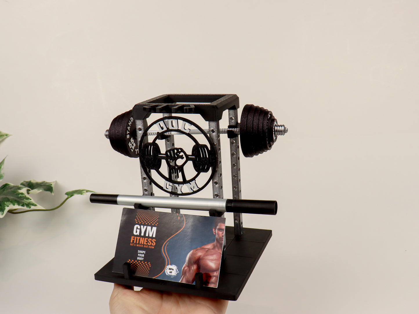 Power Rack Business Card Holder | Gym Equipment Diorama Business Card Stand| Fitness Trainer Gift | Gym Decor