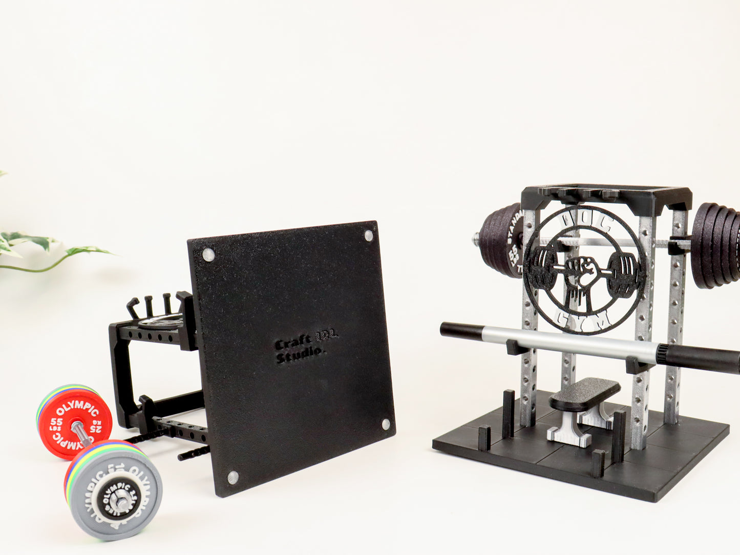 Power Rack Business Card Holder | Gym Equipment Diorama Business Card Stand| Fitness Trainer Gift | Gym Decor