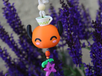 Junimo Car Charm & Air Freshener | Stardew-Inspired Rearview Mirror Accessory