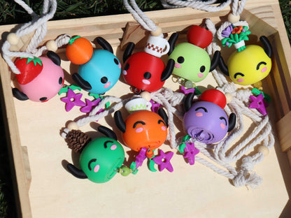 Junimo Car Charm & Air Freshener | Stardew-Inspired Rearview Mirror Accessory