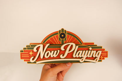 Art Deco Now Playing Vinyl Record Holder