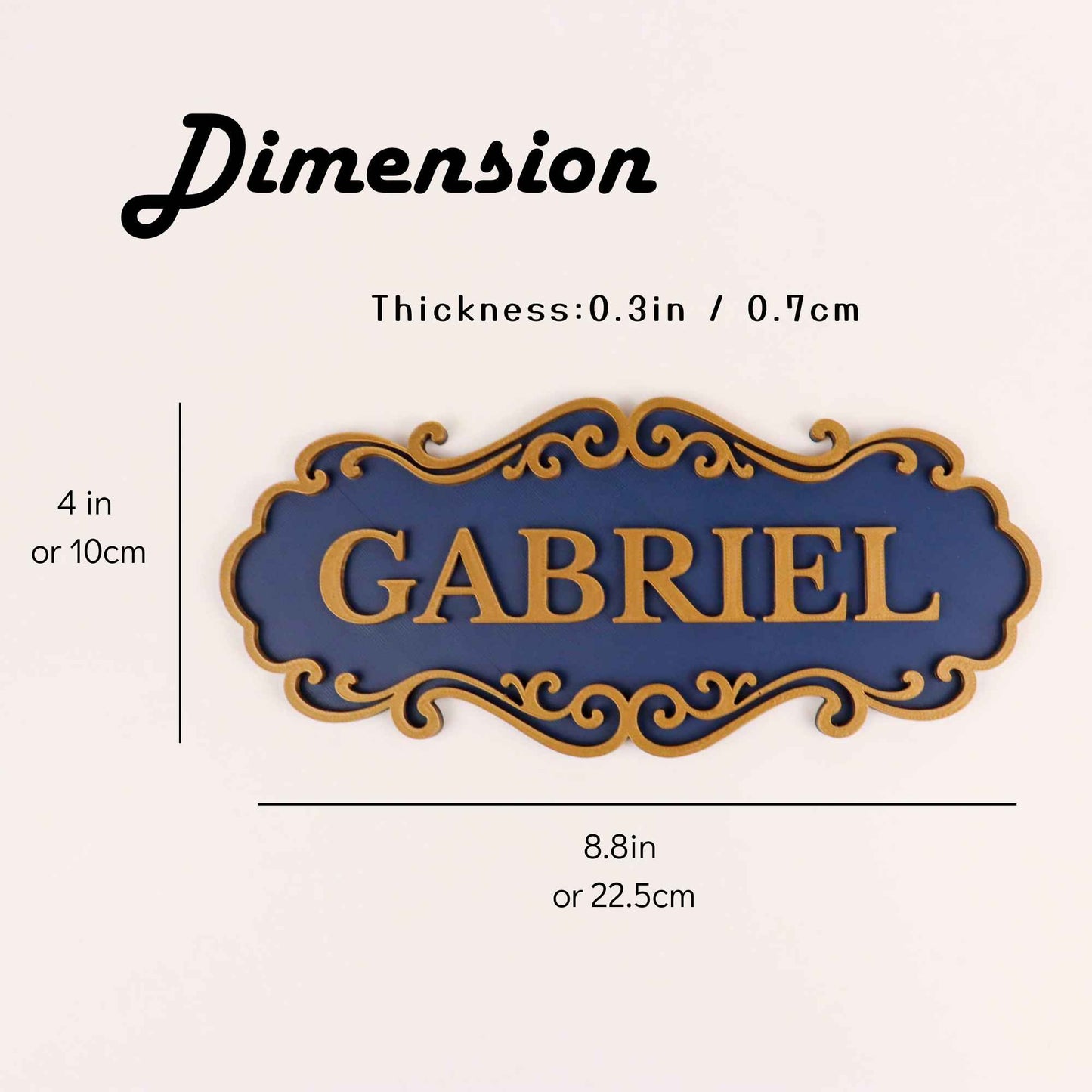 Personalized Vintage Room Door Name Plaque