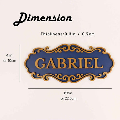 Personalized Vintage Room Door Name Plaque