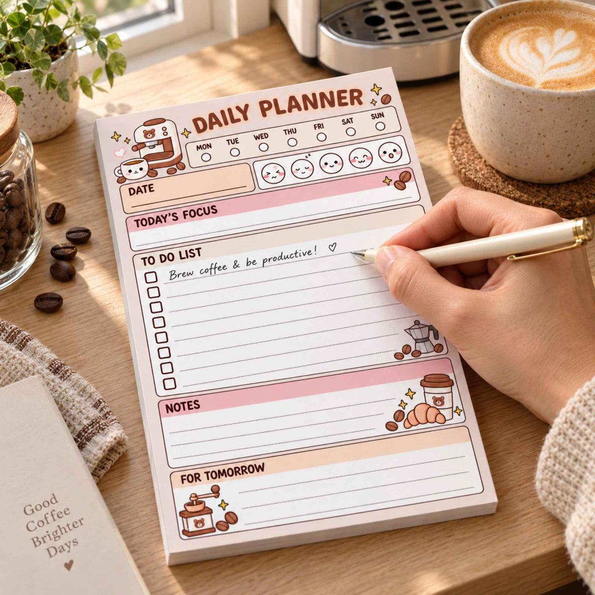 Coffee Time Planner Pad