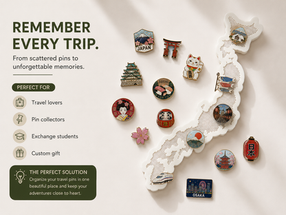 Country Travel Pin Display Board
