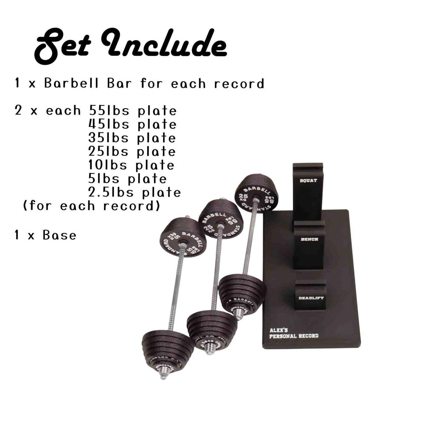 Personal Record Tracker Desk Stand | Fitness Progress Organizer | Workout Log Display for Gym Enthusiasts