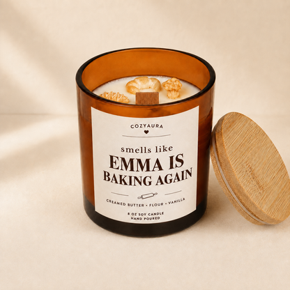 Personalized Baked Goods Candles for Baker