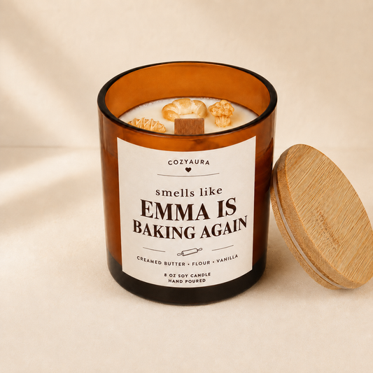Personalized Baked Goods Candles for Baker