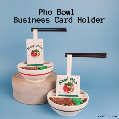 Pho Bowl Business Card Holder