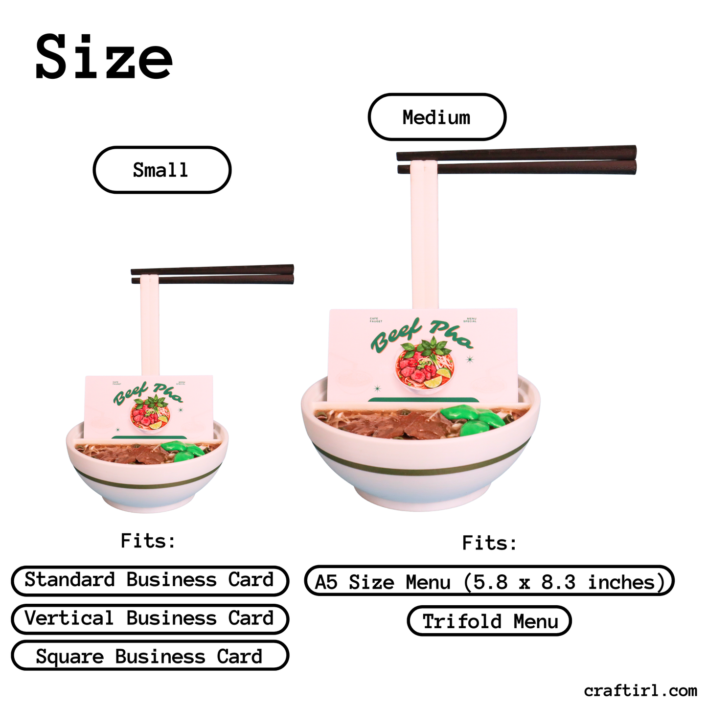 Pho Bowl Business Card Holder