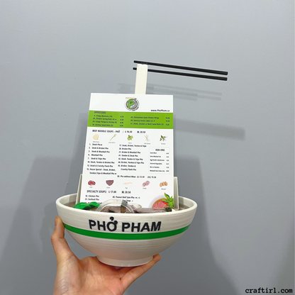 Pho Bowl Business Card Holder