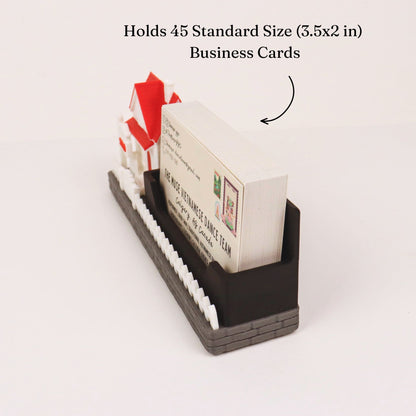 Miniature House Realtor Business Card Stand