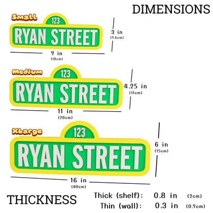 Personalized Sesame Street Style Name Sign
