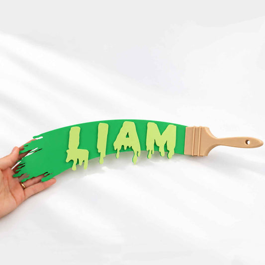 Paint Brush Name Sign