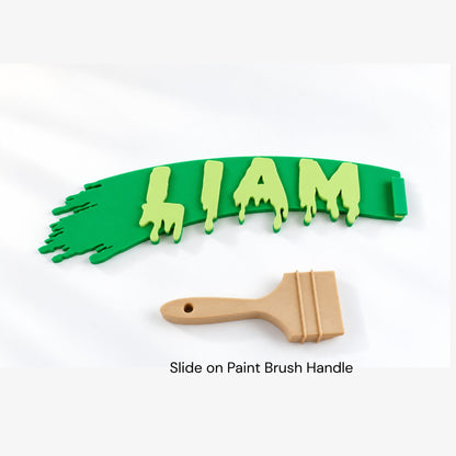 Paint Brush Name Sign