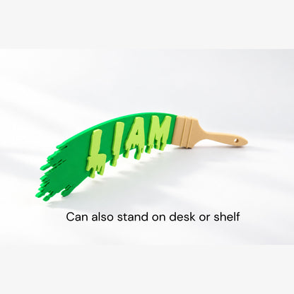 Paint Brush Name Sign