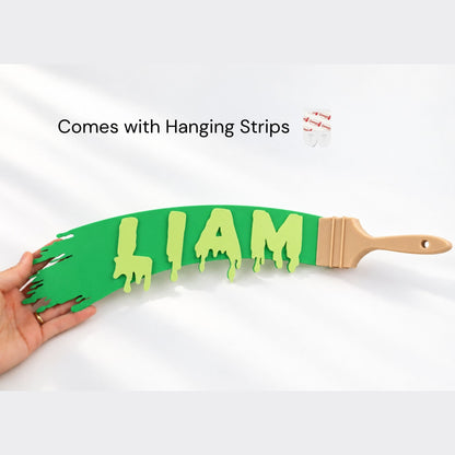 Paint Brush Name Sign