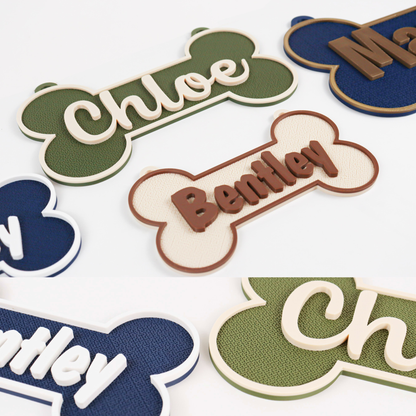 Custom Dog Bone Name Sign