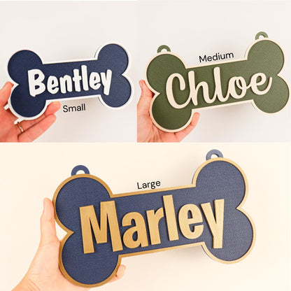 Custom Dog Bone Name Sign