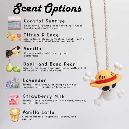 One Piece Straw Hat Car Freshener