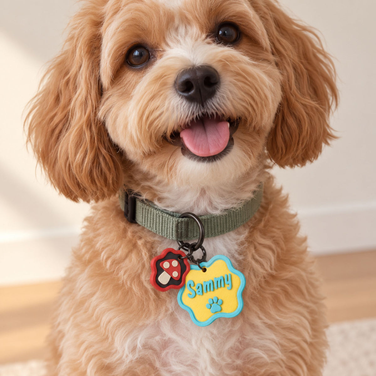 Custom Dog Name Tag – Cute Collar Charm