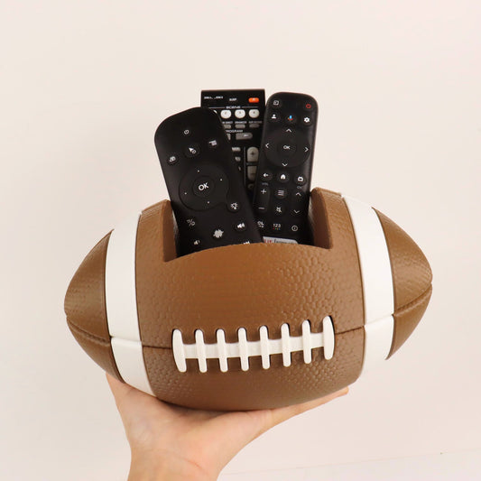 Football Remote Control Holder - Media Room Decor