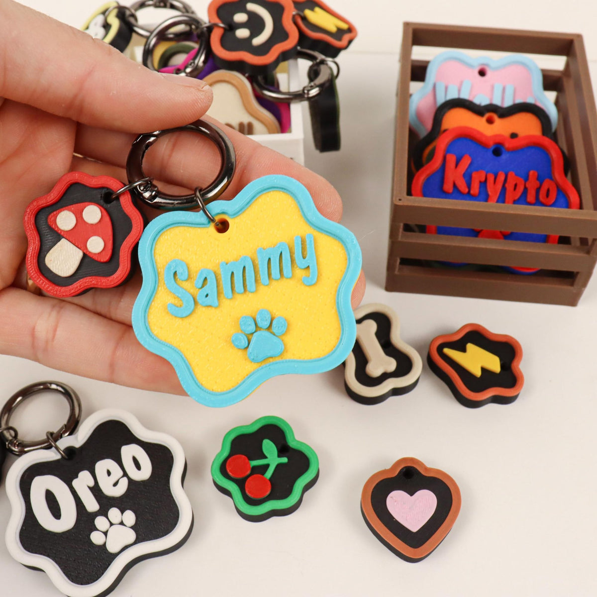 Custom Dog Name Tag – Cute Collar Charm
