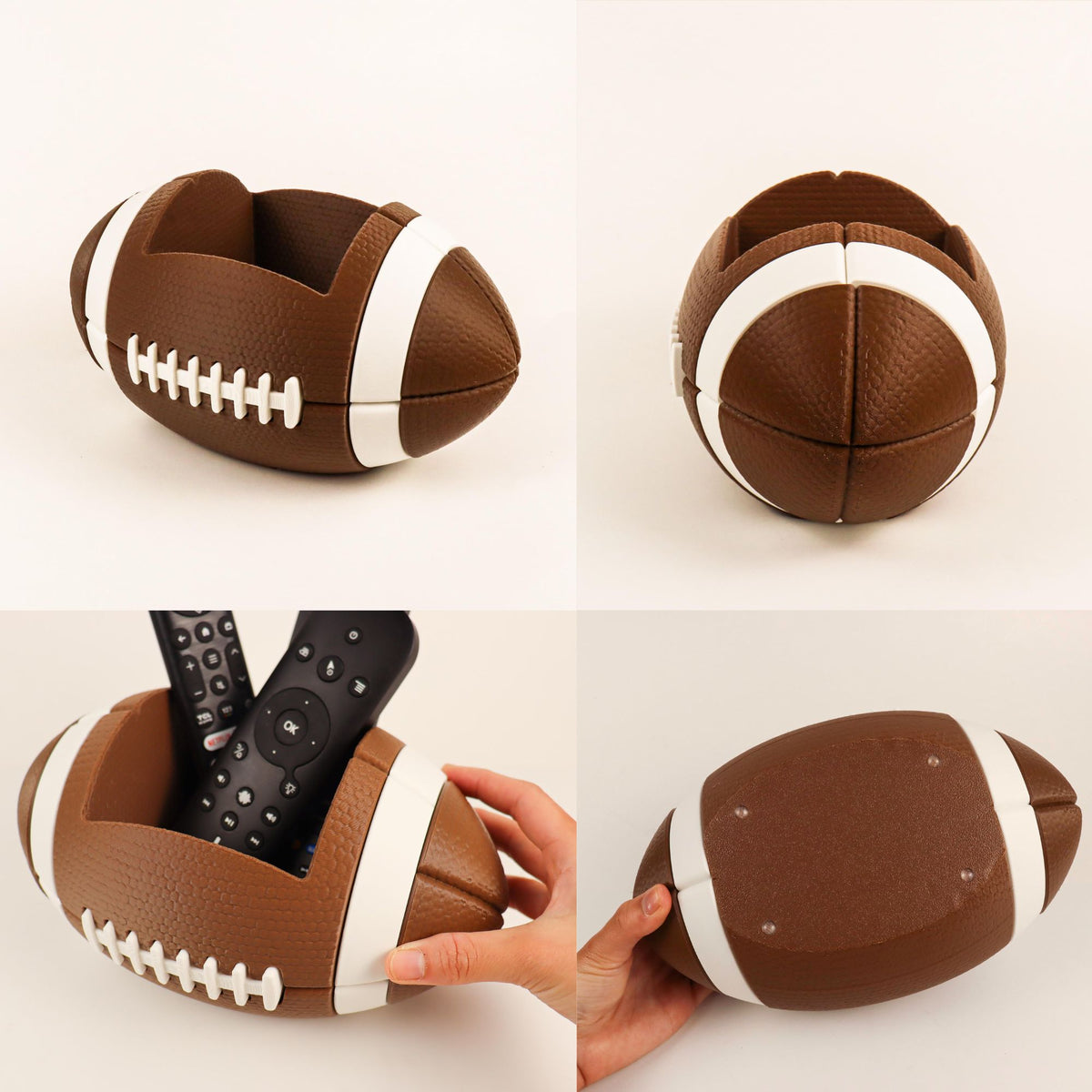 Football Remote Control Holder - Media Room Decor