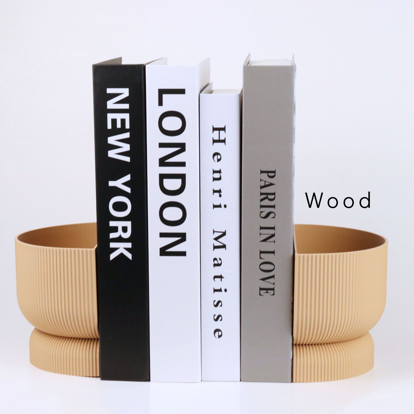 Ribbed Bookend Planter – Minimalist Home Decor